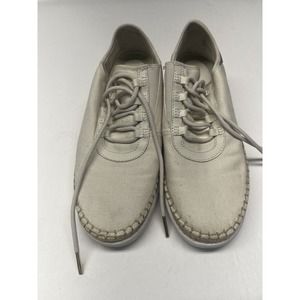 Michael Kors Women's Size 6M Shoes Gray Gold Slip On Fashion Sneakers beach